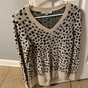 Animal print sweater. Size small